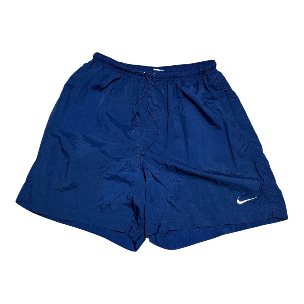 Vintage 90s Nike Nylon Embroidered Swoosh Athletic Distressed Shorts Youth L
